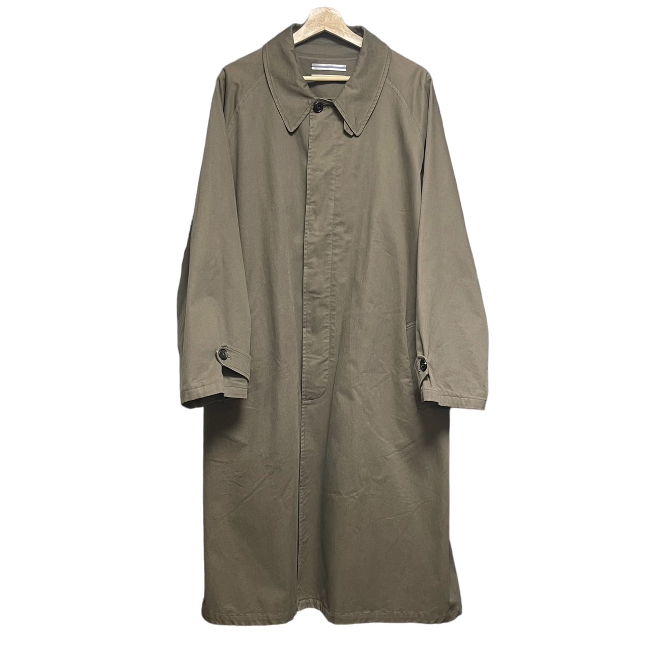 Cristaseya cotton oversized trench with leather patch | BETTER CALL BROSKI