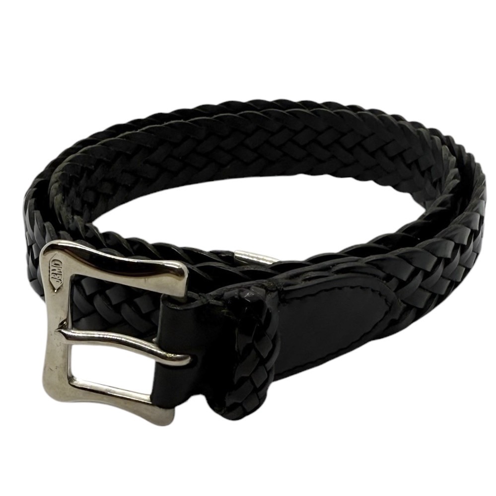 J&M DAVIDSON ジェイアンドエムデヴィッドソン ENVELOPE BUCKLE TIP END PLAITED BELT 30MM エンベロープバックルチップエンド メッシュレザーベルト 13915