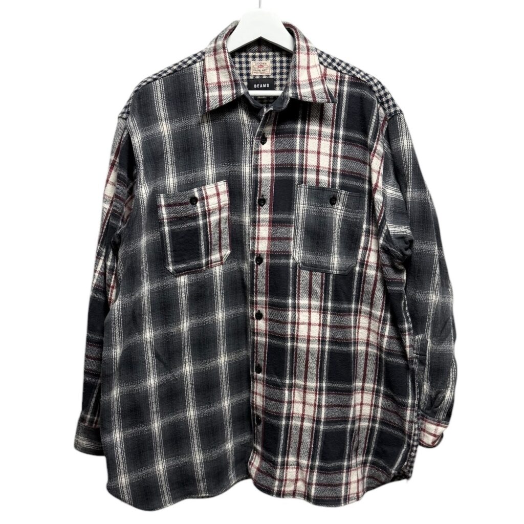 SUGAR CANE×BEAMS シュガーケーン ビームス 20AW Crazy Flannel Cheak Shirt クレイジービッグネルチェックシャツ 11-11-6405-086 14063