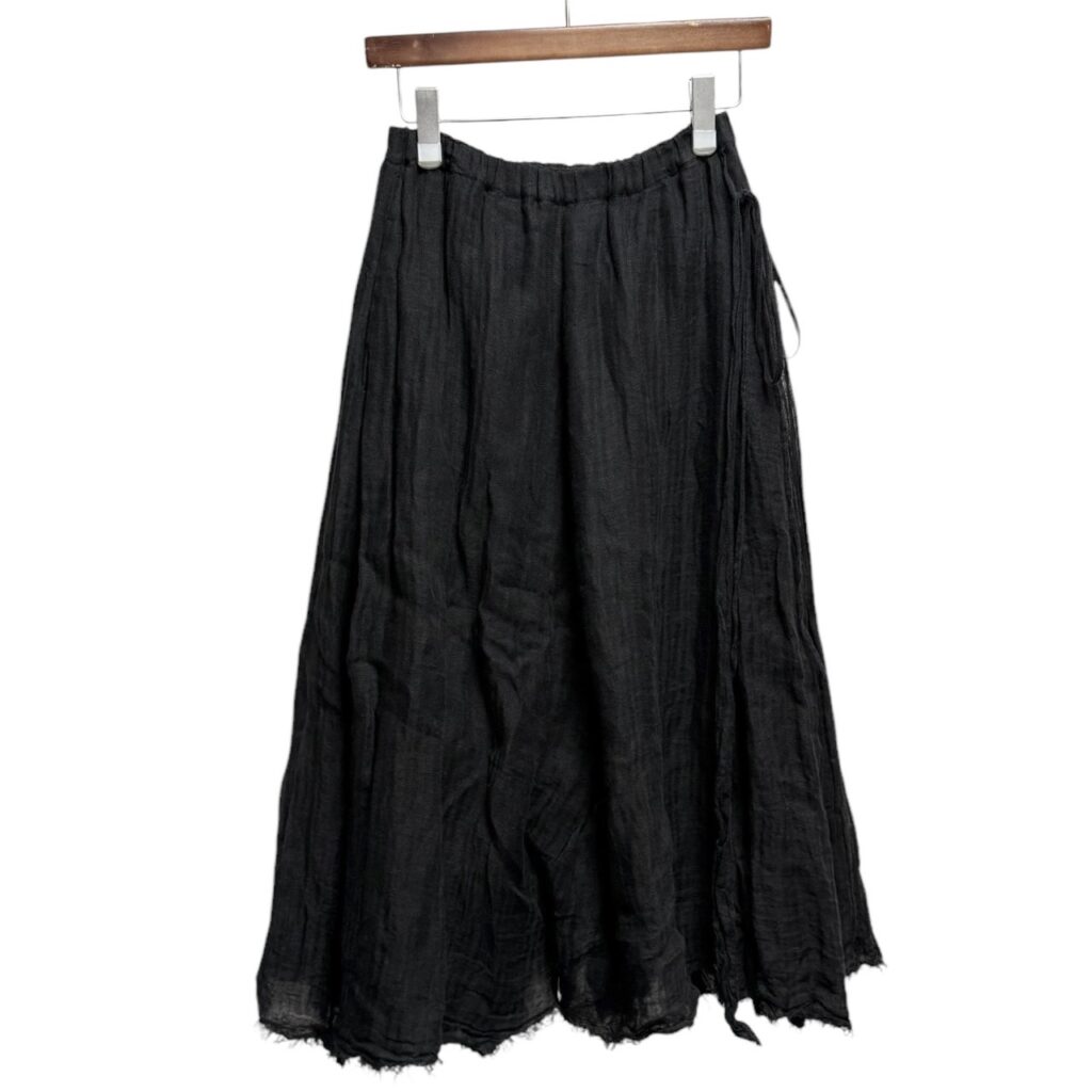 suzuki takayuki スズキタカユキ 23SS long Skirt カットオフリネンロングスカート S231-31 14006